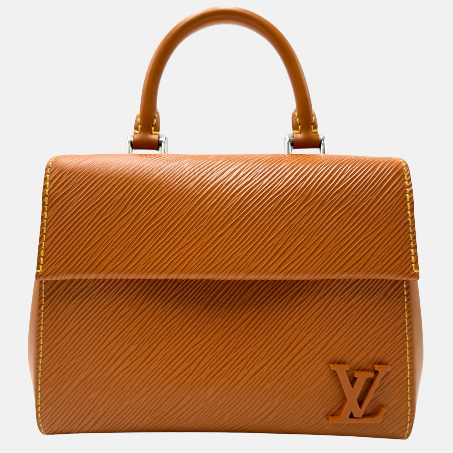 Cluny BB Top Handle Bag Honey Epi Leather
