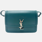 Solferino Satchel Bag Teal Smooth Leather