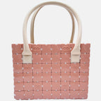 Puzzle Block Handle Tote Pink