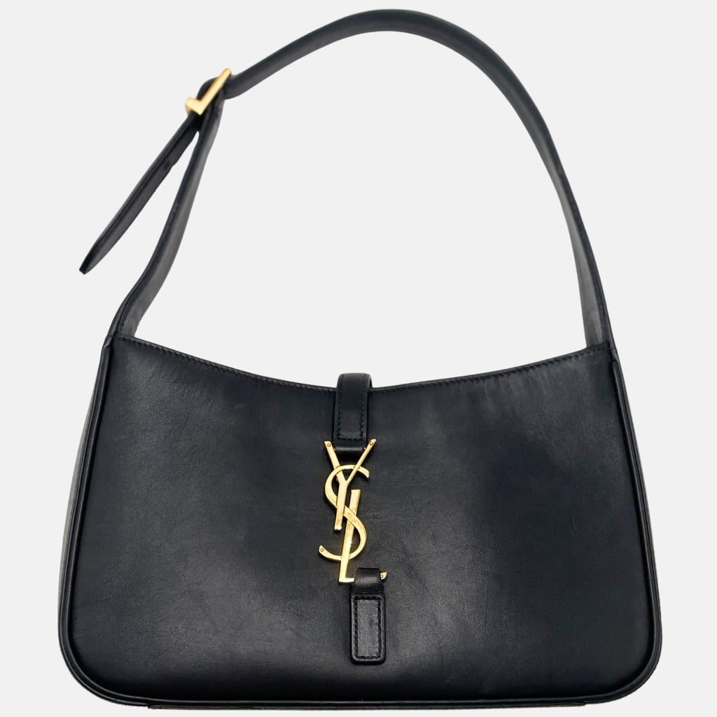 Le 5 à 7 Hobo Bag Black Leather