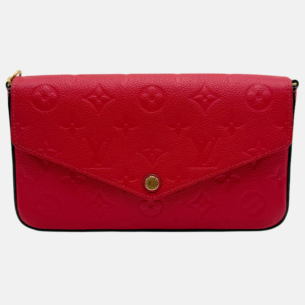 Pochette Felicie Chain Wallet Red Empreinte