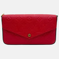 Pochette Felicie Chain Wallet Red Empreinte