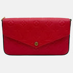 Pochette Felicie Chain Wallet Red Empreinte