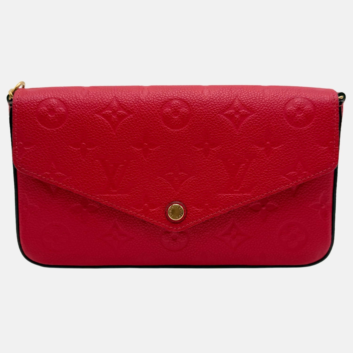Pochette Felicie Chain Wallet Red Empreinte