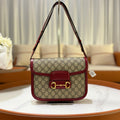 GUCCI 1955 MEDIUM HORSEBIT RED