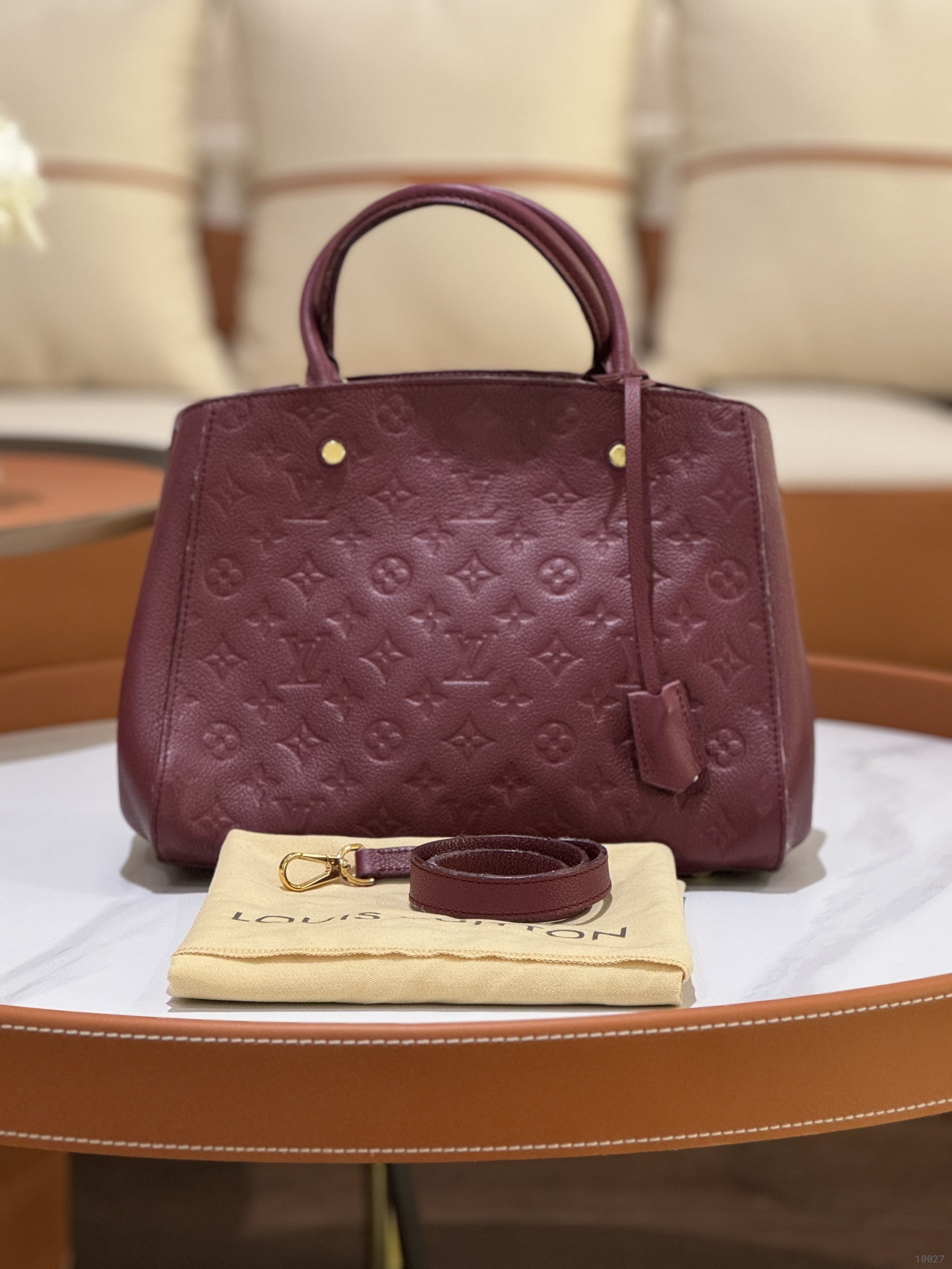 LOUIS VUITTON RED HANDBAG