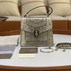 BVLGARI TOP HANDLE SERPENTI BAG GOLD