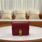 CELINE TEEN SMALL BAG IN BOX CALFSKIN RED (TOFU BAG)
