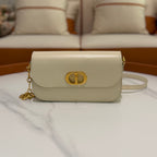 Dior Montaigne Flap Smooth Leather Shoulder Crossbody Bag