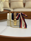 GUCCI SYLVIE LEATHER MINI CHAIN BAG