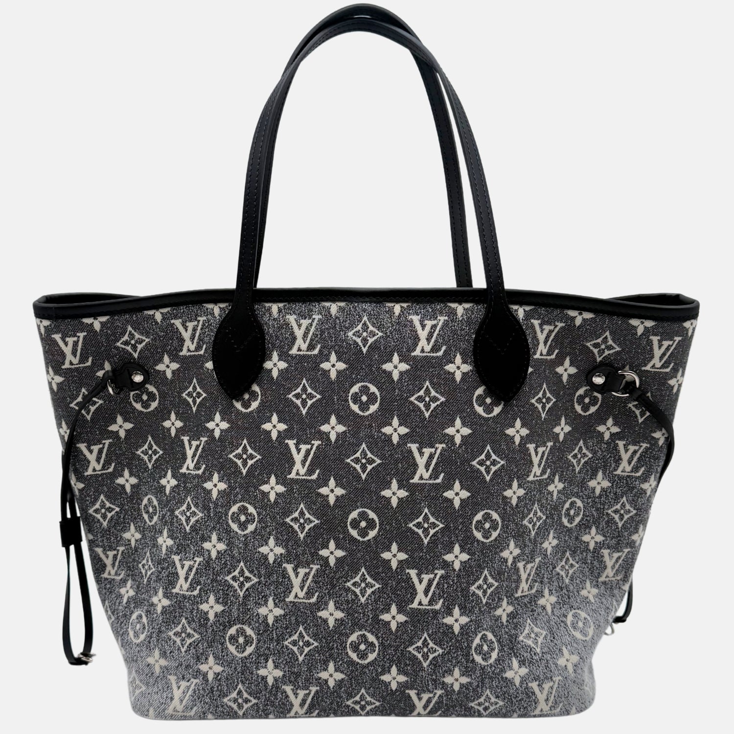 Neverfull MM Grey Denim Monogram Jacquard