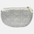 Vibe Hobo Bag Small White Cannage Leather