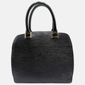 Pont Neuf Handbag Black Epi Leather