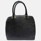 Pont Neuf Handbag Black Epi Leather
