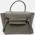 Belt Bag Gray Grained Calfskin Nano