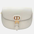 Bobby Flap Bag White Leather Small