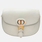 Bobby Flap Bag White Leather Small