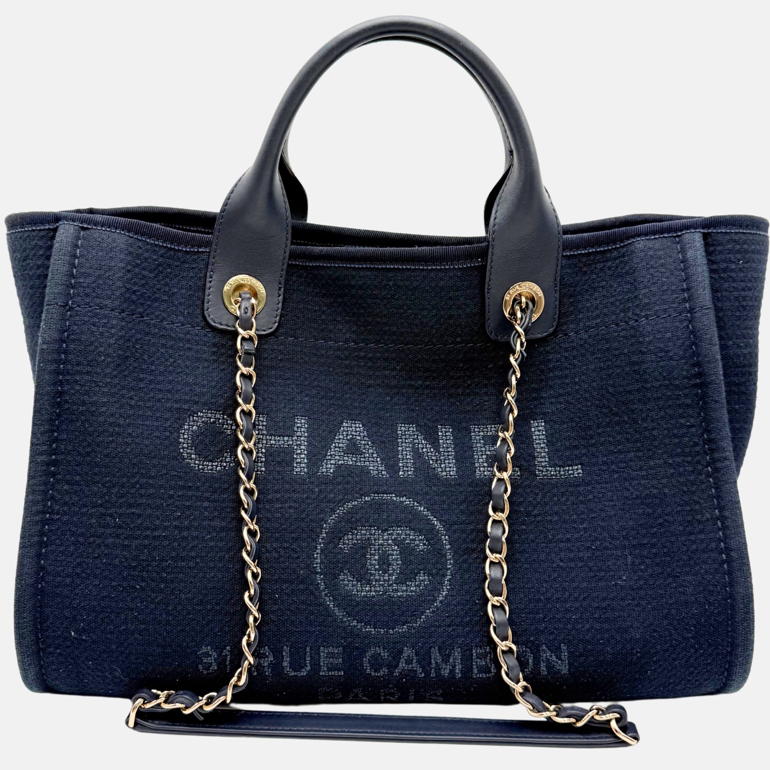 Deauville Tote Navy Small
