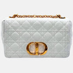 Caro Bag Ivory Lambskin Cannage Large
