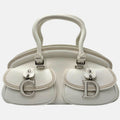 Detective Bag White Leather Small