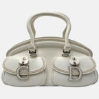 Detective Bag White Leather Small