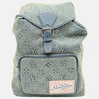Montsouris Backpack Washed Monogram Denim