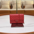 CHANEL CF PINK WALLET CAVIAR LEATHER