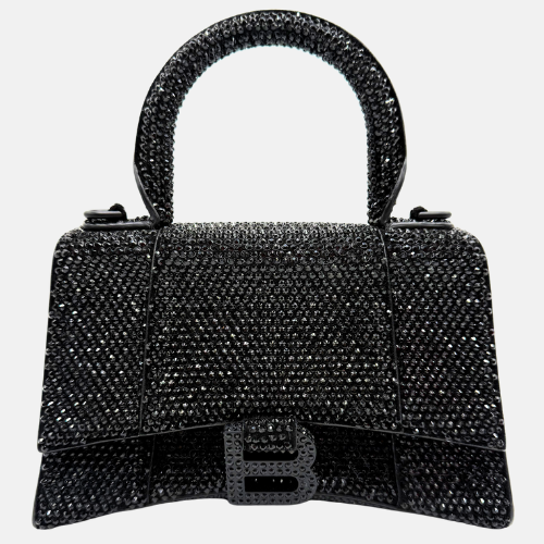 Hourglass XS Allover Strass Top-Handle Bag