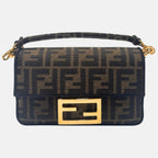 Zucca Baguette Bag Brown Canvas
