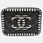 Vanity Bag Black / White Caviar Filligree Mini