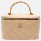 Top Handle Vanity Case Small Nude