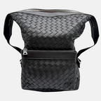 Hydrology Backpack Black Calfskin Intrecciato