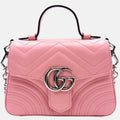 Marmont Top Handle Mini Bag Pink Matelassé Leather