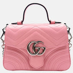 Marmont Top Handle Mini Bag Pink Matelassé Leather