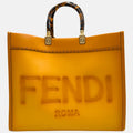 Sunshine Shopper Tote Mimosa Vitello Plexiglass Large