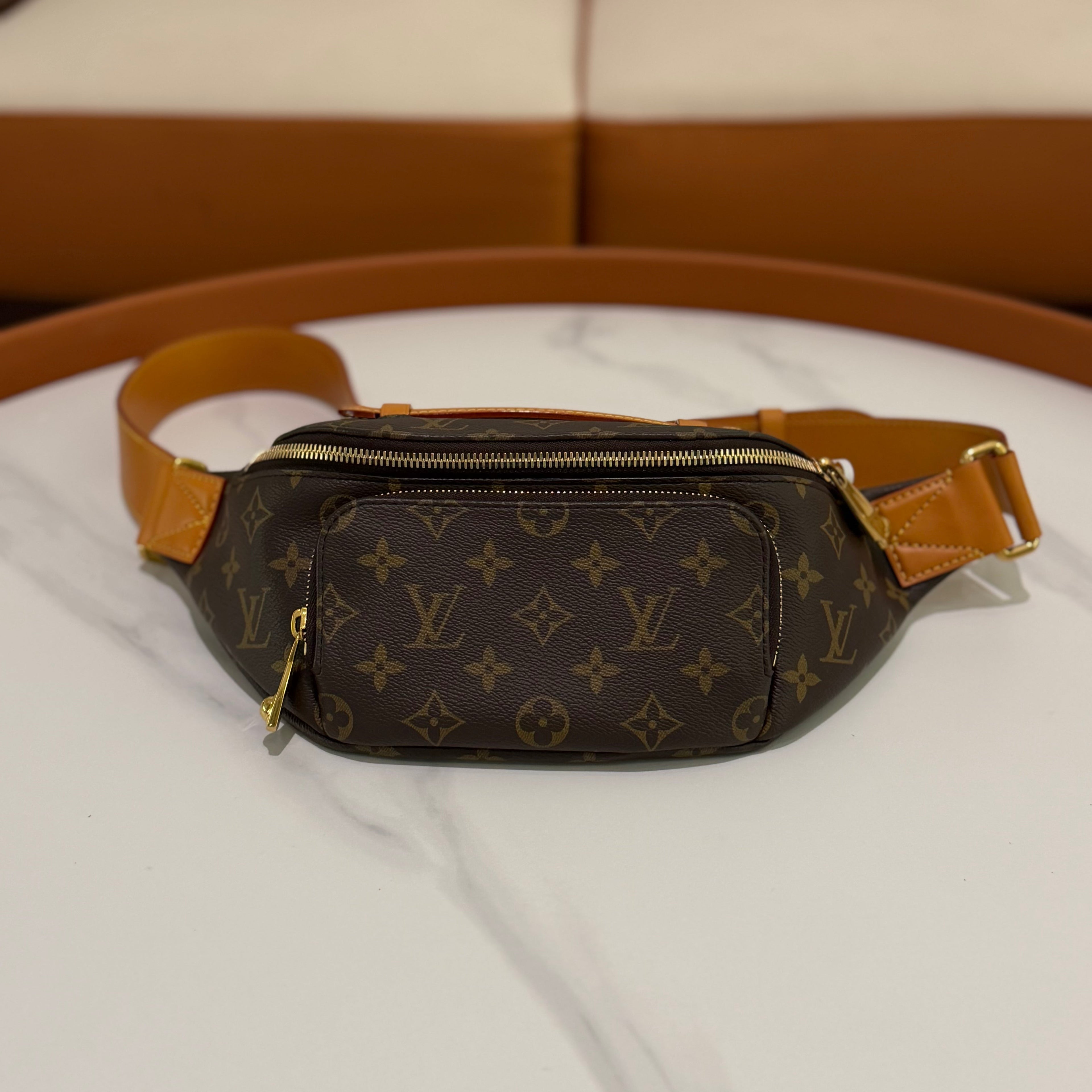Louis Vuitton Monogram Rush Shoulder Crossbody Bag (Chip Model)