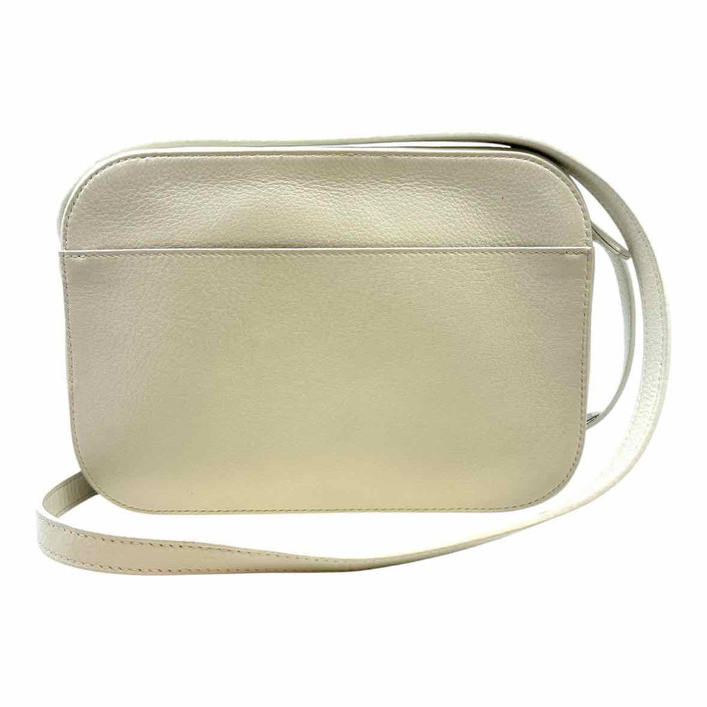 BALENCIAGA Everyday Bag White, black Leather Solid Handbag