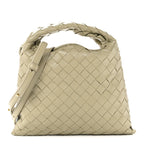 Calfskin Intrecciato Mini Hop Travertine
