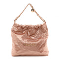 Metallic Calfskin Quilted Chanel 22 Copper