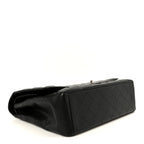 Caviar Quilted Maxi Double Flap Black