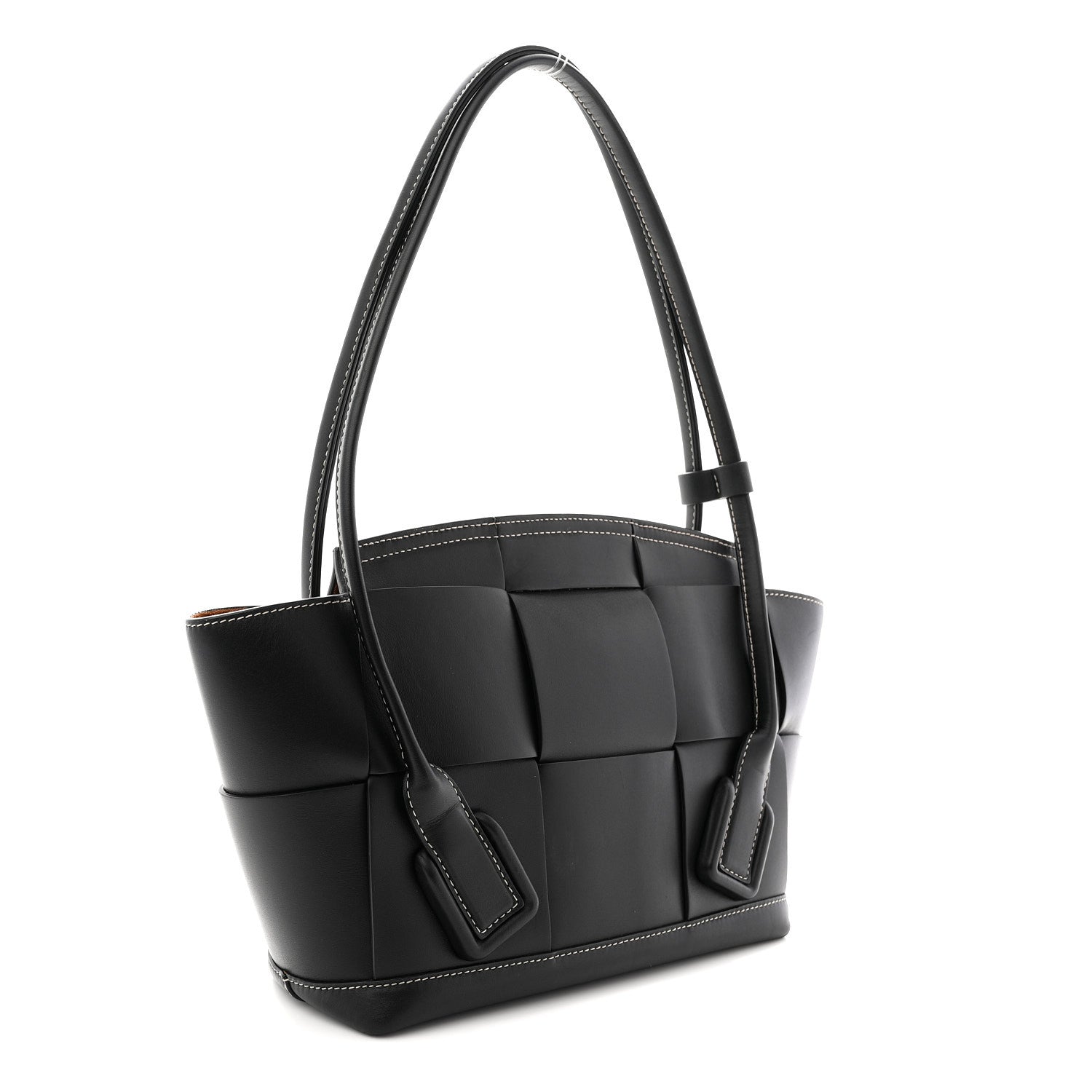 French Calfskin Maxi Intrecciato Arco 33 Black