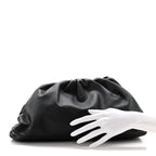 Smooth Butter Calf The Pouch Oversized Clutch Black