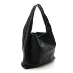Calfskin Quilted Maxi Hobo Black