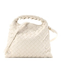 Calfskin Intrecciato Mini Hop White