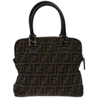 Fendi Zucca Brown Canvas Handbag (Authentic Pre-Loved)