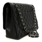 Caviar Quilted Maxi Double Flap Black