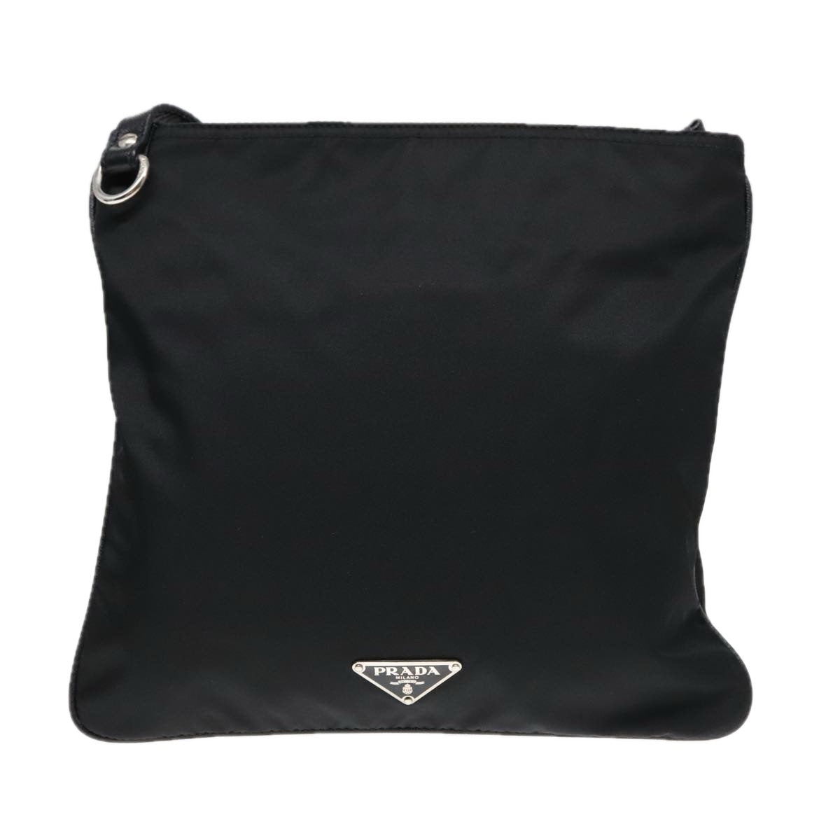 Prada Re-Edition Black Canvas Shoulder Bag (Authentic Pre-Loved)
