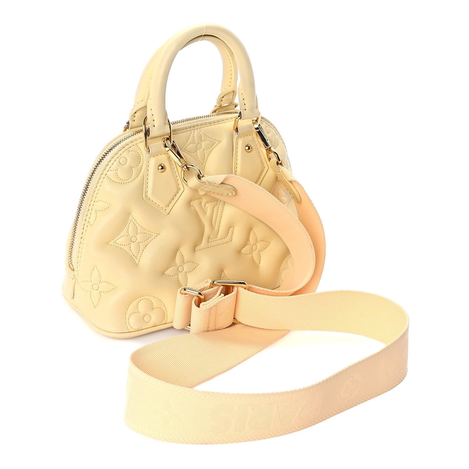 Calfskin Bubblegram Alma BB  Banana