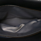Calfskin Quilted Stitch Triptych Tote Black