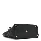 Calfskin Quilted Large Cambon Tote Black